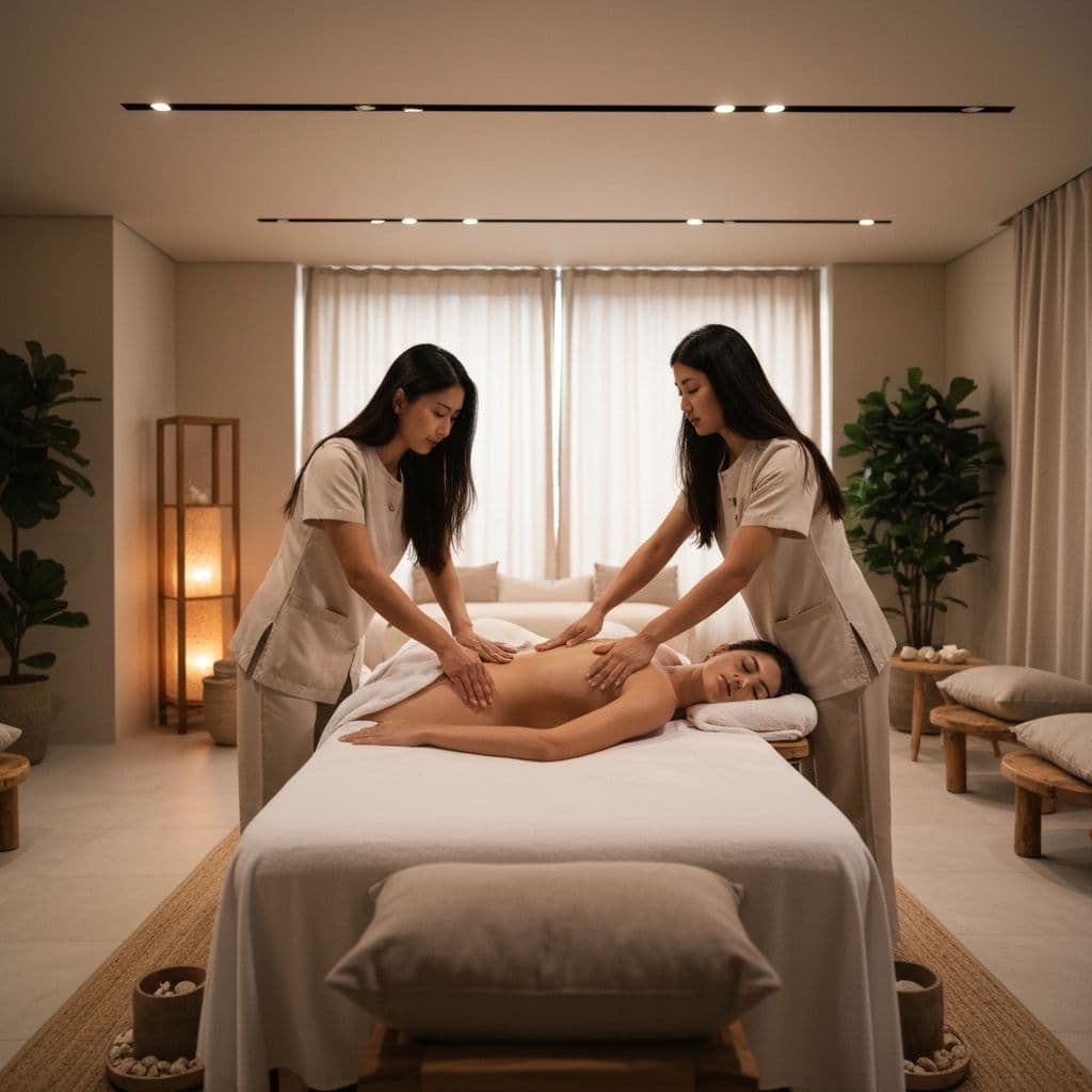 مساج بأربعة أيادي VIP في العباسية